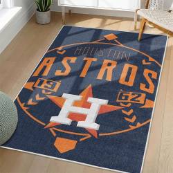 MLB Houston Astros Area Rug Non-Slip Baseball Carpet Home Decor Gift Idea For Fans HA171
