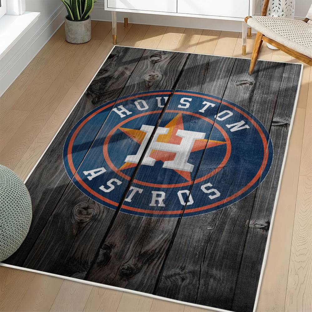 MLB Houston Astros Area Rug Non-Slip Baseball Carpet Home Decor Gift Idea For Fans HA172