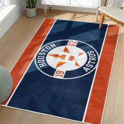 MLB Houston Astros Area Rug Non-Slip Baseball Carpet Home Decor Gift Idea For Fans HA173