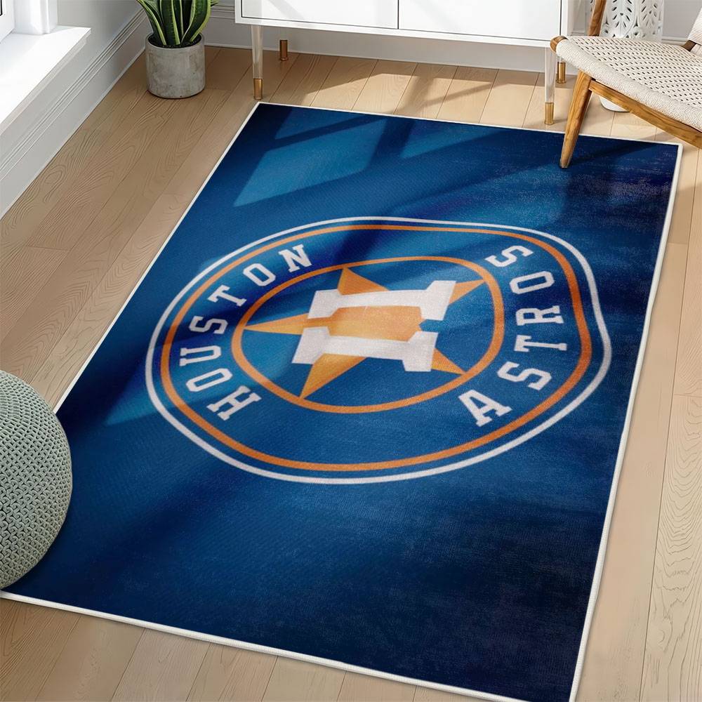 MLB Houston Astros Area Rug Non-Slip Baseball Carpet Home Decor Gift Idea For Fans HA176