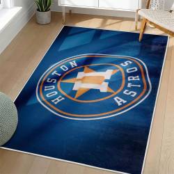 MLB Houston Astros Area Rug Non-Slip Baseball Carpet Home Decor Gift Idea For Fans HA176