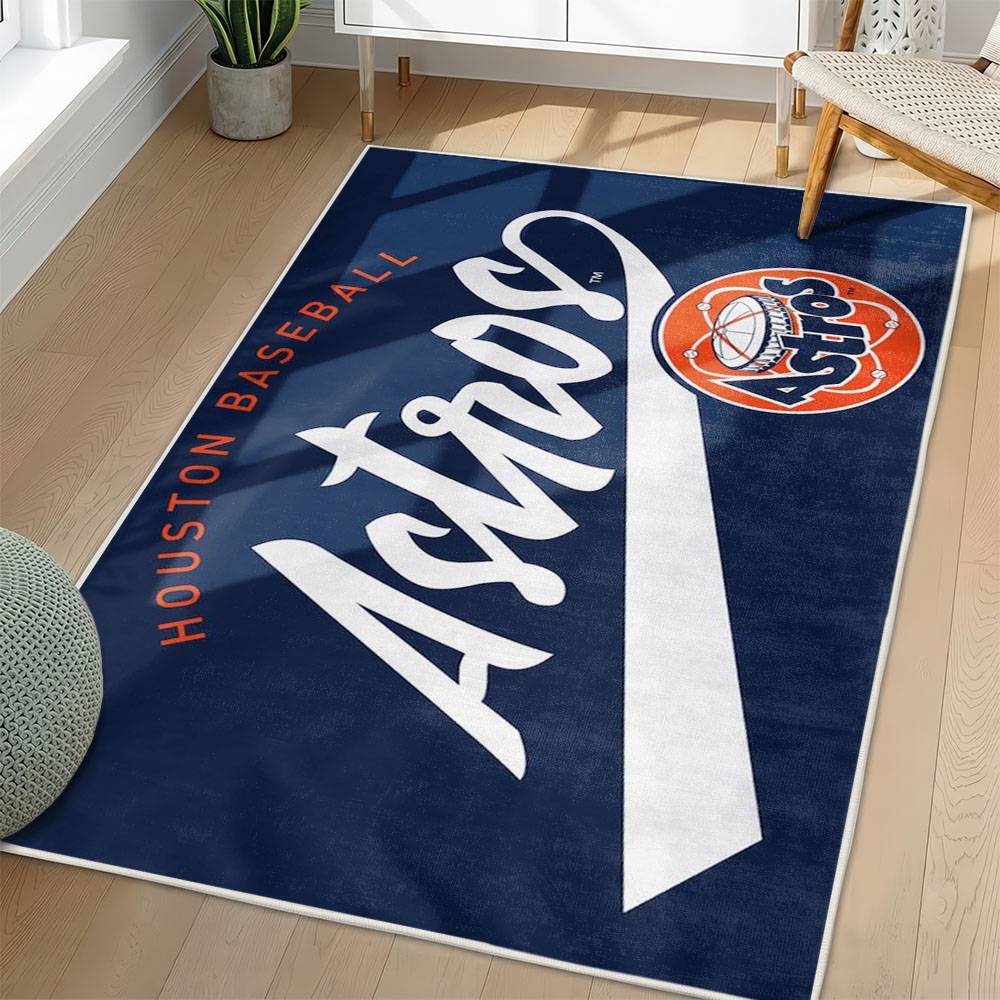 MLB Houston Astros Area Rug Non-Slip Baseball Carpet Home Decor Gift Idea For Fans HA177