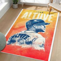 MLB Houston Astros Area Rug Non-Slip Baseball Carpet Home Decor Gift Idea For Fans HA18