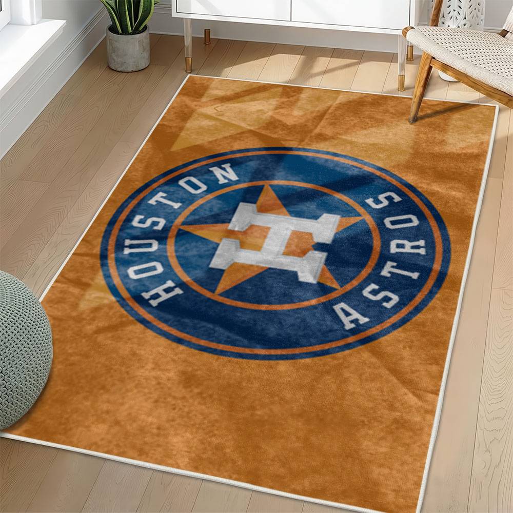 MLB Houston Astros Area Rug Non-Slip Baseball Carpet Home Decor Gift Idea For Fans HA181