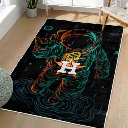 MLB Houston Astros Area Rug Non-Slip Baseball Carpet Home Decor Gift Idea For Fans HA182