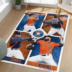 MLB Houston Astros Area Rug Non-Slip Baseball Carpet Home Decor Gift Idea For Fans HA188