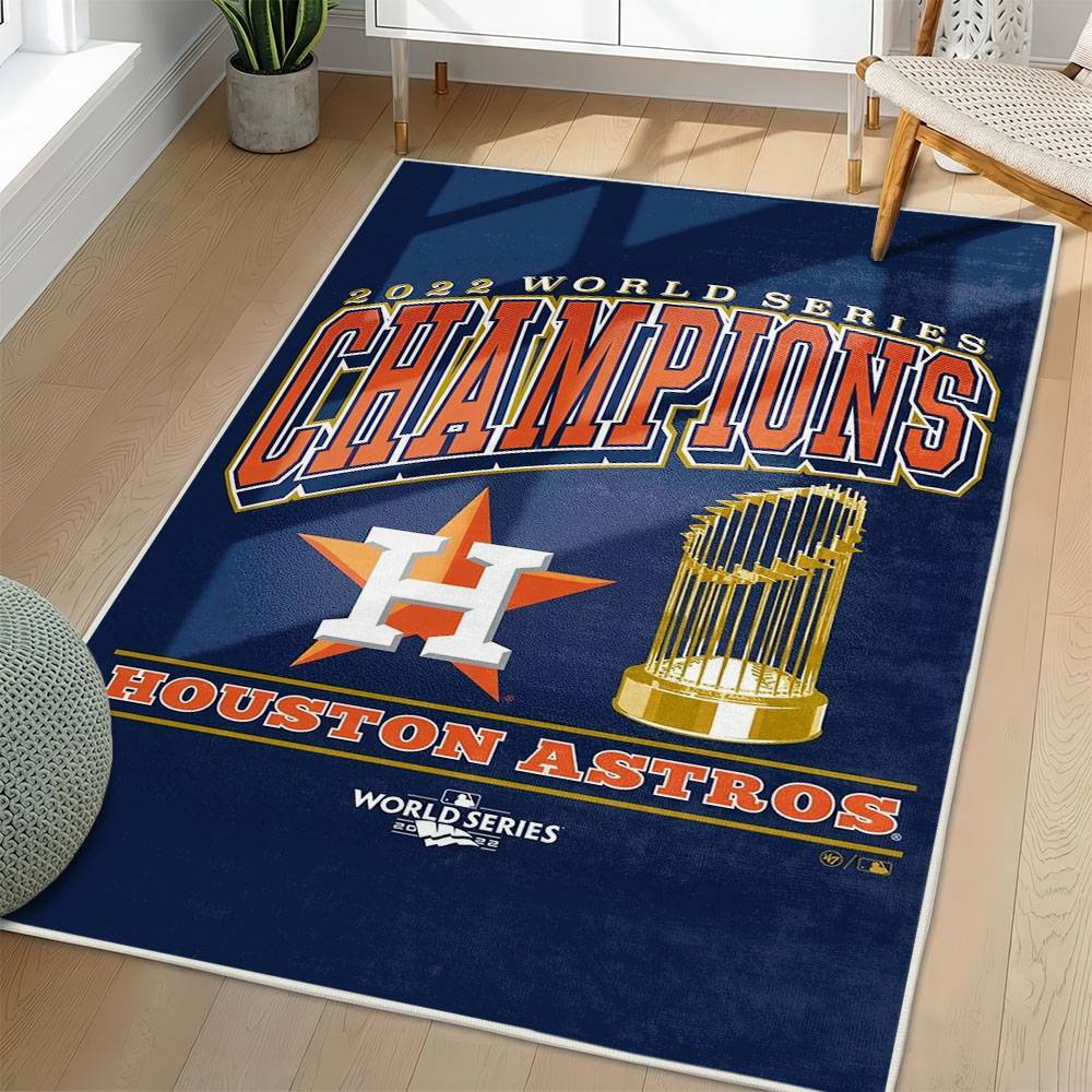 MLB Houston Astros Area Rug Non-Slip Baseball Carpet Home Decor Gift Idea For Fans HA191