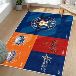 MLB Houston Astros Area Rug Non-Slip Baseball Carpet Home Decor Gift Idea For Fans HA193