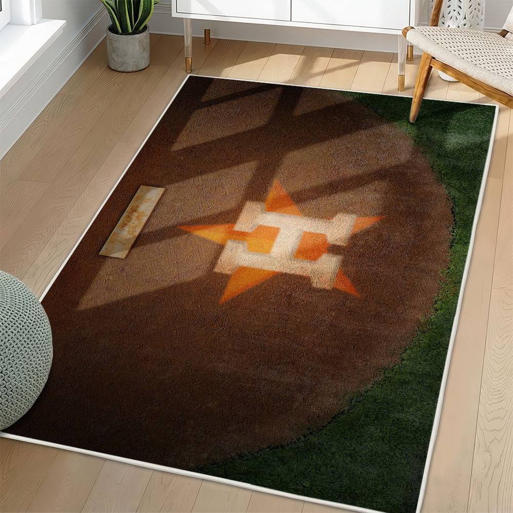 MLB Houston Astros Area Rug Non-Slip Baseball Carpet Home Decor Gift Idea For Fans HA194