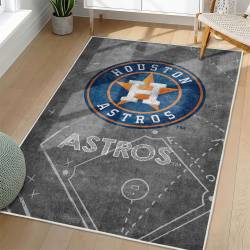 MLB Houston Astros Area Rug Non-Slip Baseball Carpet Home Decor Gift Idea For Fans HA195