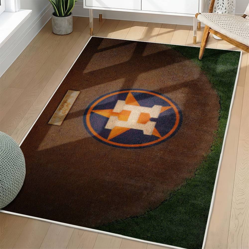 MLB Houston Astros Area Rug Non-Slip Baseball Carpet Home Decor Gift Idea For Fans HA196