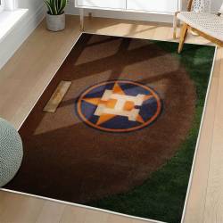 MLB Houston Astros Area Rug Non-Slip Baseball Carpet Home Decor Gift Idea For Fans HA196