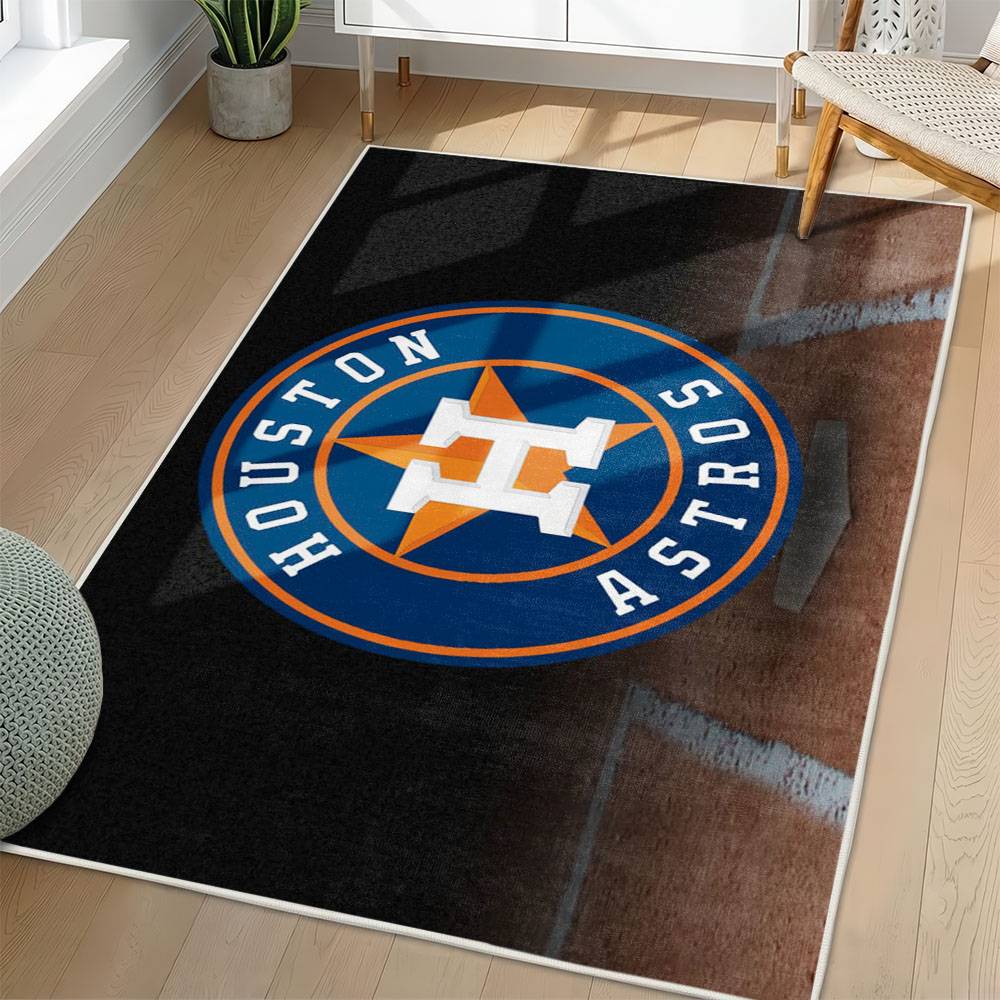 MLB Houston Astros Area Rug Non-Slip Baseball Carpet Home Decor Gift Idea For Fans HA197