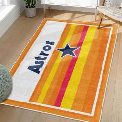 MLB Houston Astros Area Rug Non-Slip Baseball Carpet Home Decor Gift Idea For Fans HA198