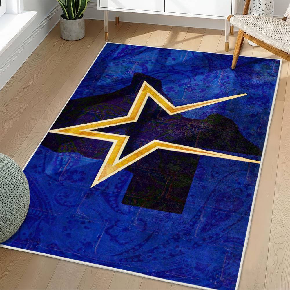 MLB Houston Astros Area Rug Non-Slip Baseball Carpet Home Decor Gift Idea For Fans HA200