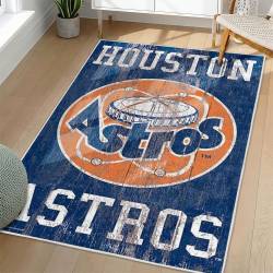 MLB Houston Astros Area Rug Non-Slip Baseball Carpet Home Decor Gift Idea For Fans HA203