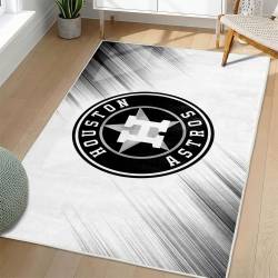 MLB Houston Astros Area Rug Non-Slip Baseball Carpet Home Decor Gift Idea For Fans HA205