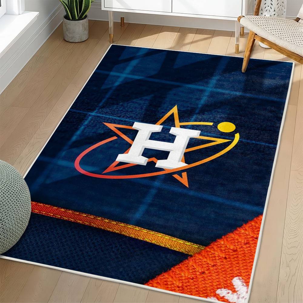 MLB Houston Astros Area Rug Non-Slip Baseball Carpet Home Decor Gift Idea For Fans HA207