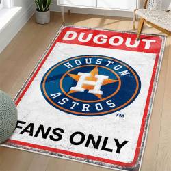 MLB Houston Astros Area Rug Non-Slip Baseball Carpet Home Decor Gift Idea For Fans HA208