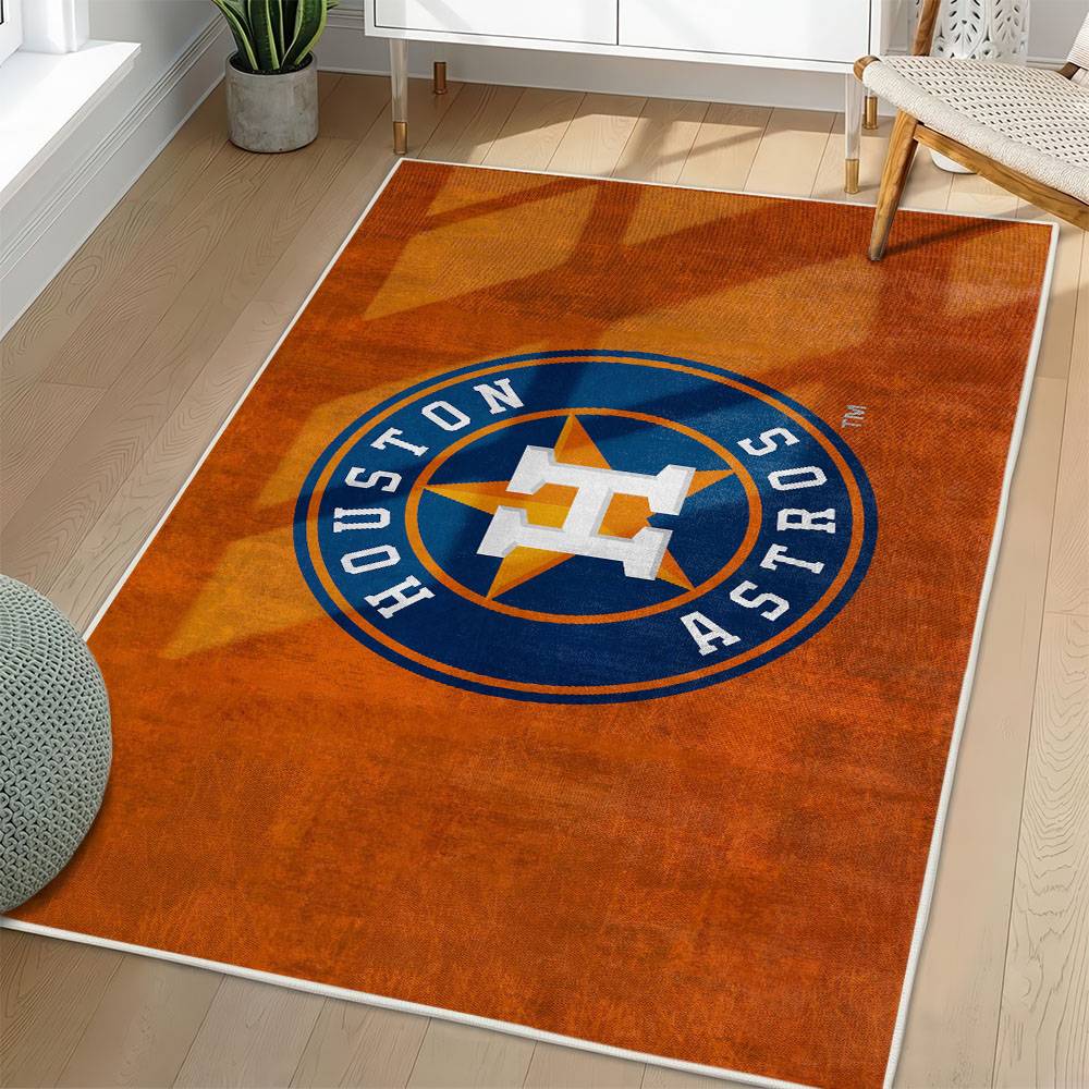 MLB Houston Astros Area Rug Non-Slip Baseball Carpet Home Decor Gift Idea For Fans HA21