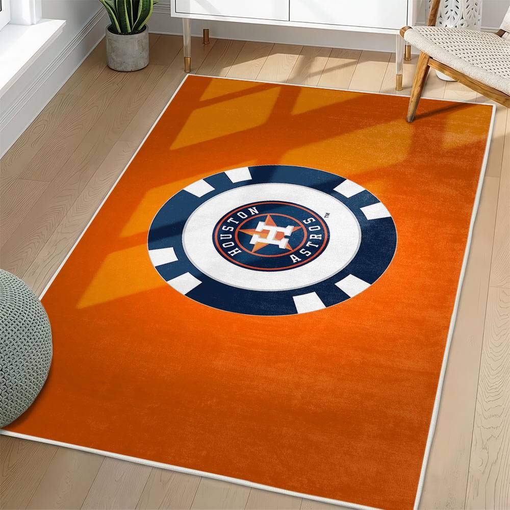 MLB Houston Astros Area Rug Non-Slip Baseball Carpet Home Decor Gift Idea For Fans HA210