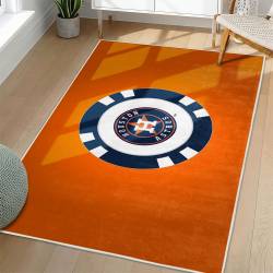 MLB Houston Astros Area Rug Non-Slip Baseball Carpet Home Decor Gift Idea For Fans HA210