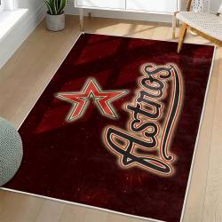 MLB Houston Astros Area Rug Non-Slip Baseball Carpet Home Decor Gift Idea For Fans HA211