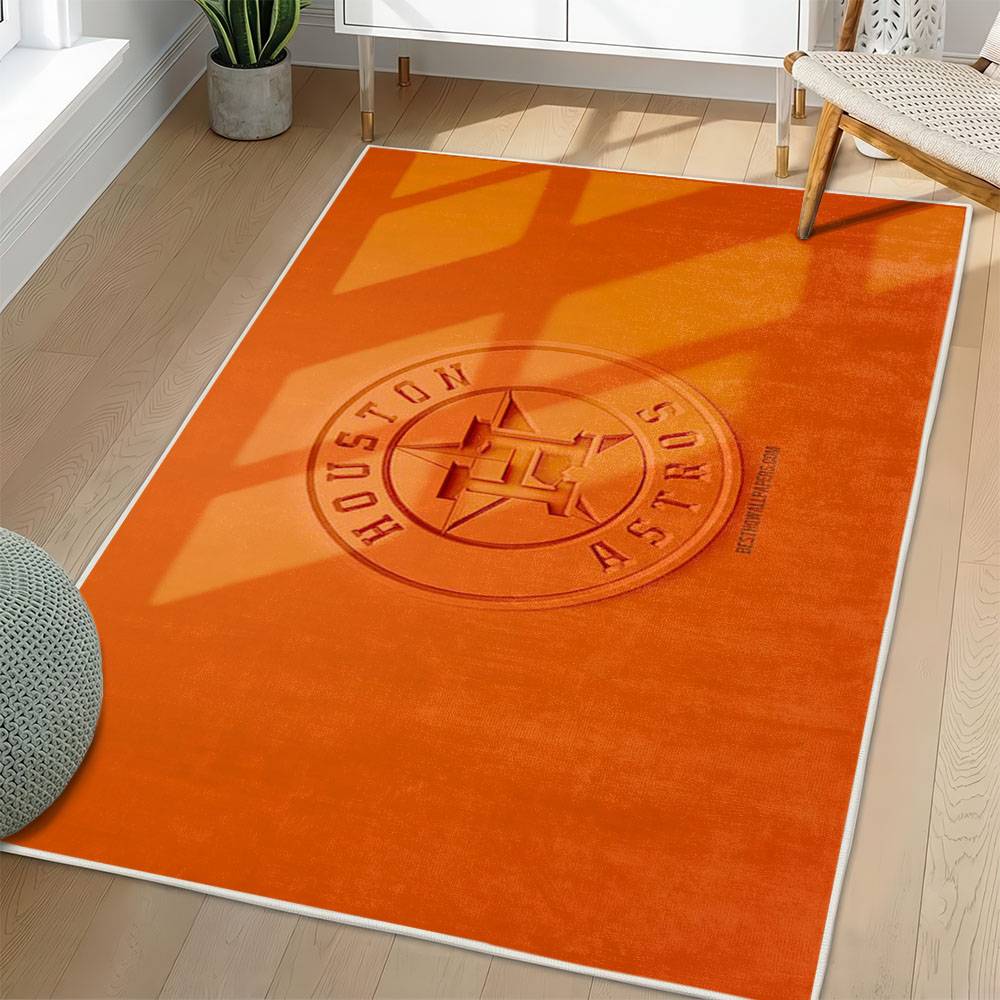 MLB Houston Astros Area Rug Non-Slip Baseball Carpet Home Decor Gift Idea For Fans HA212