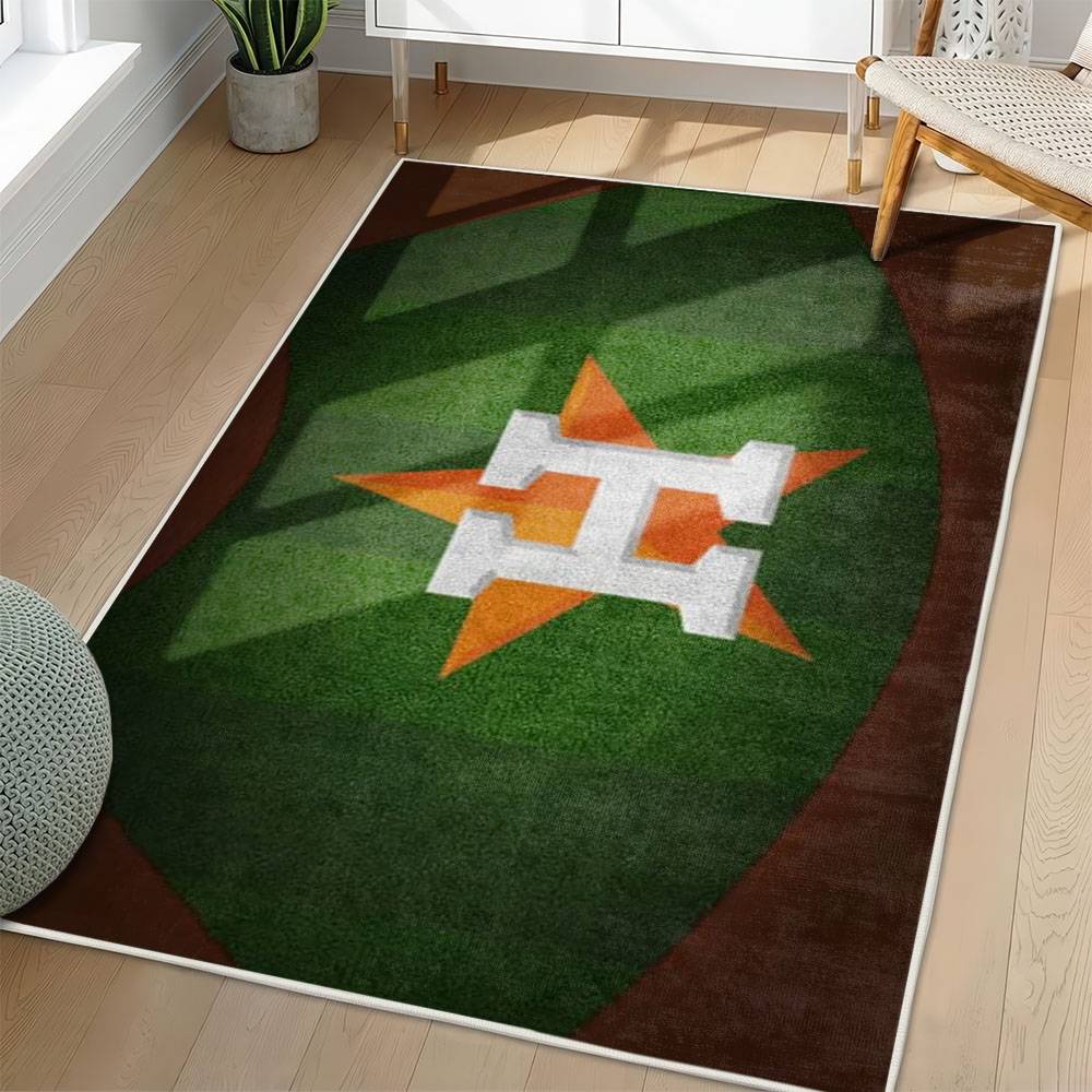 MLB Houston Astros Area Rug Non-Slip Baseball Carpet Home Decor Gift Idea For Fans HA213