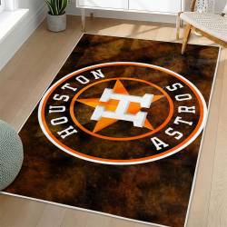 MLB Houston Astros Area Rug Non-Slip Baseball Carpet Home Decor Gift Idea For Fans HA214