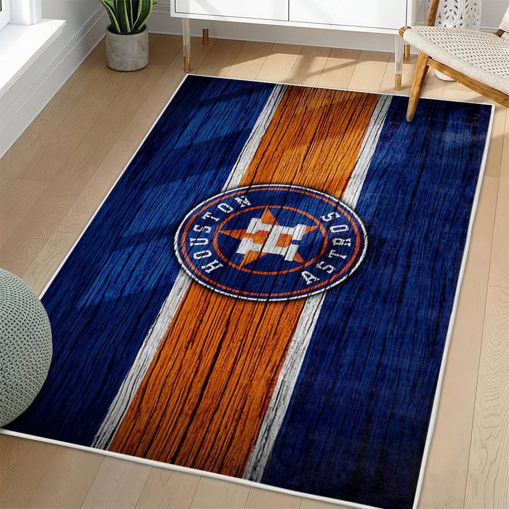 MLB Houston Astros Area Rug Non-Slip Baseball Carpet Home Decor Gift Idea For Fans HA219