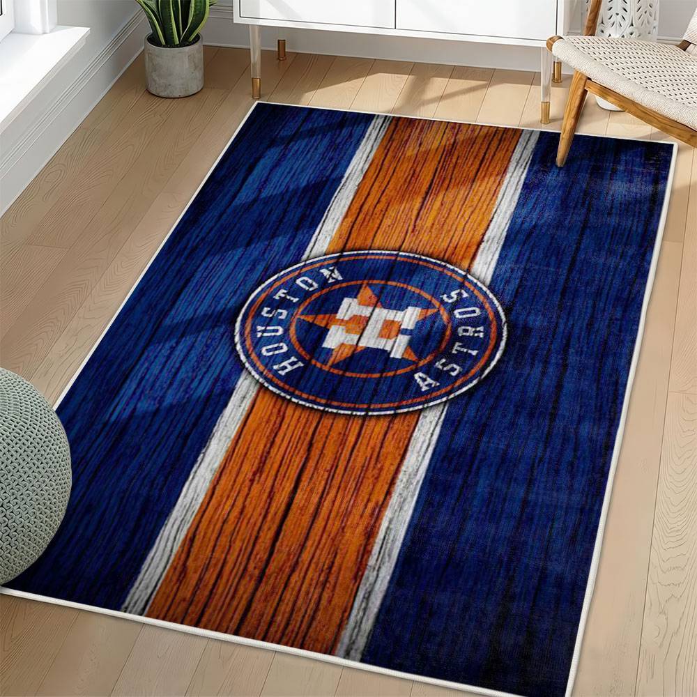 MLB Houston Astros Area Rug Non-Slip Baseball Carpet Home Decor Gift Idea For Fans HA22