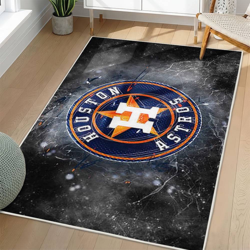 MLB Houston Astros Area Rug Non-Slip Baseball Carpet Home Decor Gift Idea For Fans HA220