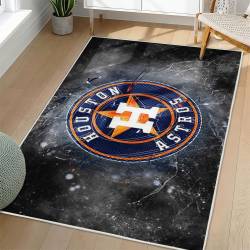 MLB Houston Astros Area Rug Non-Slip Baseball Carpet Home Decor Gift Idea For Fans HA220
