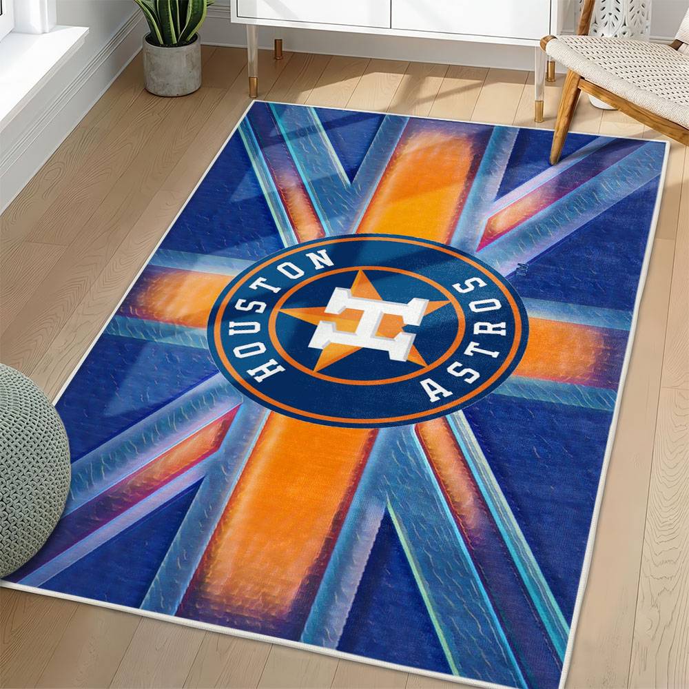 MLB Houston Astros Area Rug Non-Slip Baseball Carpet Home Decor Gift Idea For Fans HA221