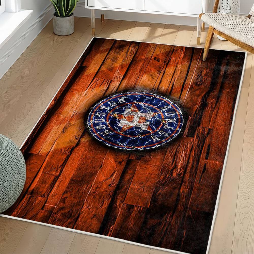 MLB Houston Astros Area Rug Non-Slip Baseball Carpet Home Decor Gift Idea For Fans HA222