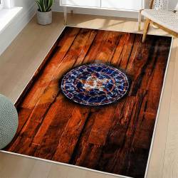 MLB Houston Astros Area Rug Non-Slip Baseball Carpet Home Decor Gift Idea For Fans HA222