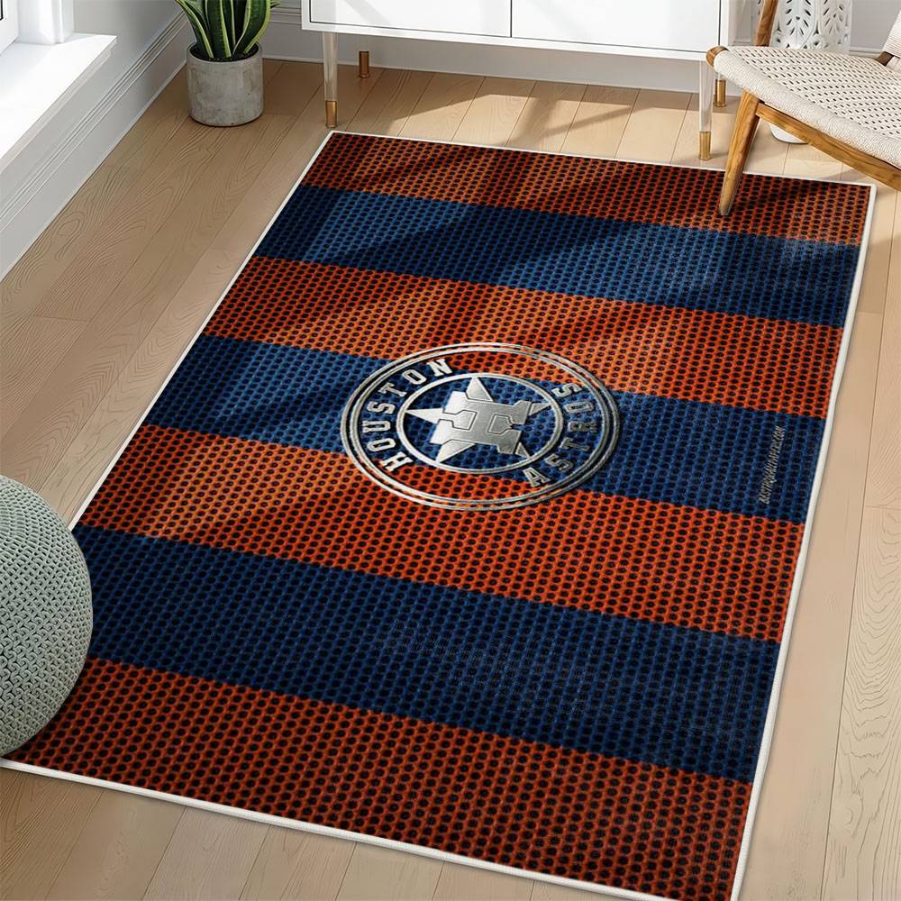 MLB Houston Astros Area Rug Non-Slip Baseball Carpet Home Decor Gift Idea For Fans HA223