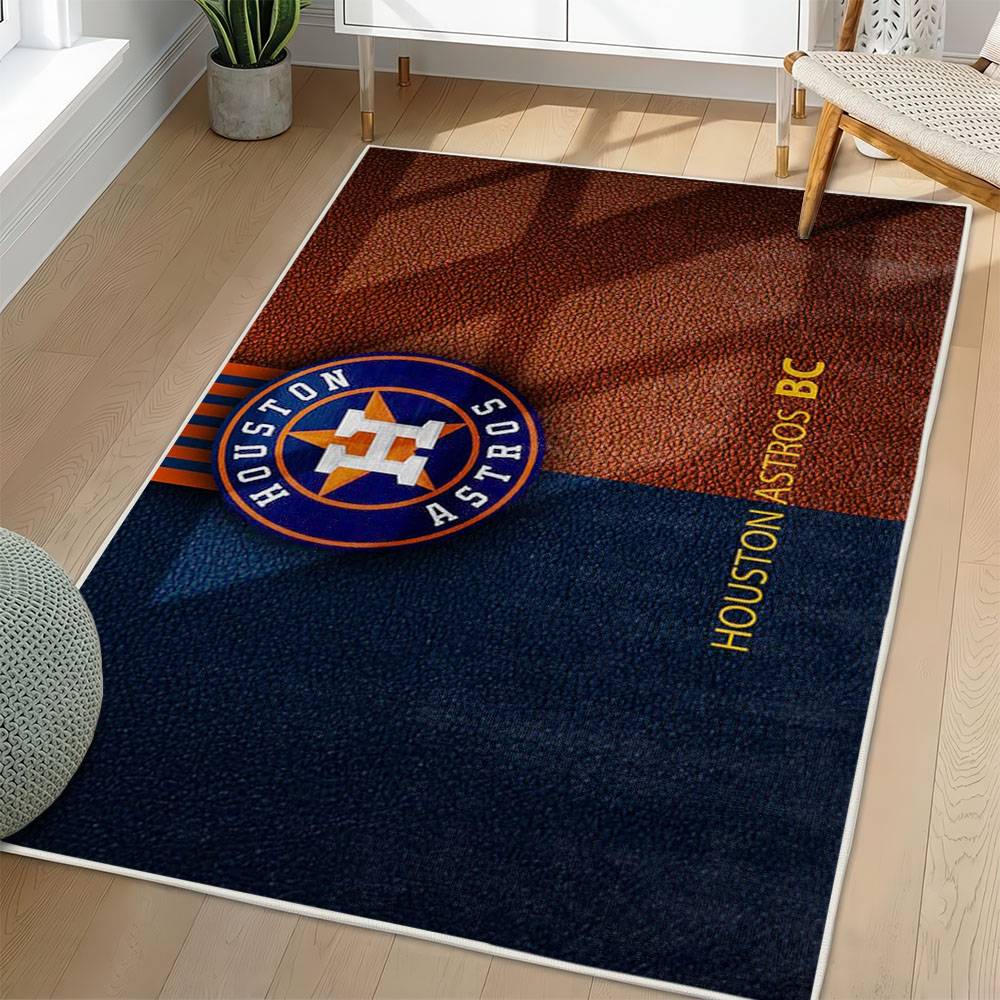 MLB Houston Astros Area Rug Non-Slip Baseball Carpet Home Decor Gift Idea For Fans HA228