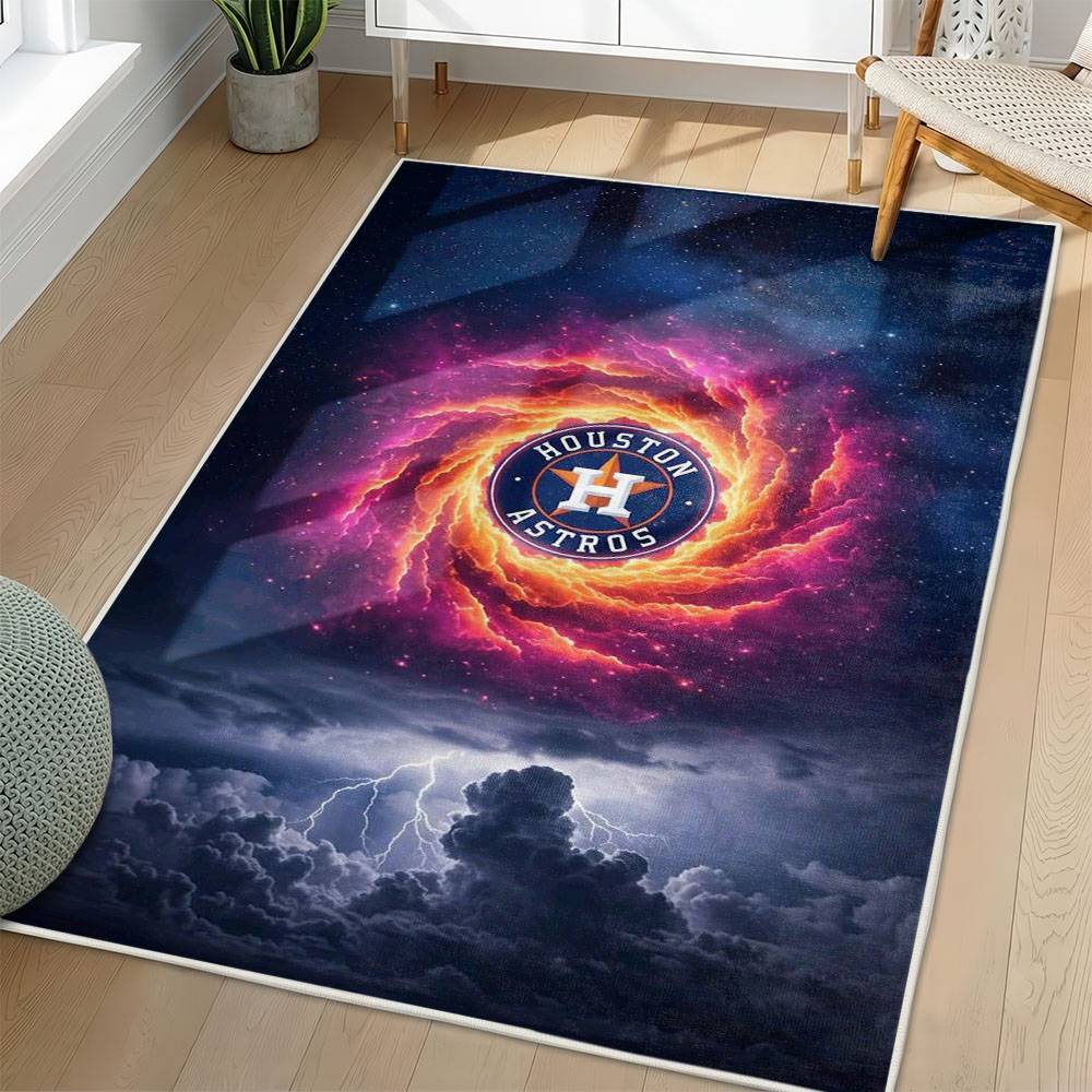 MLB Houston Astros Area Rug Non-Slip Baseball Carpet Home Decor Gift Idea For Fans HA23