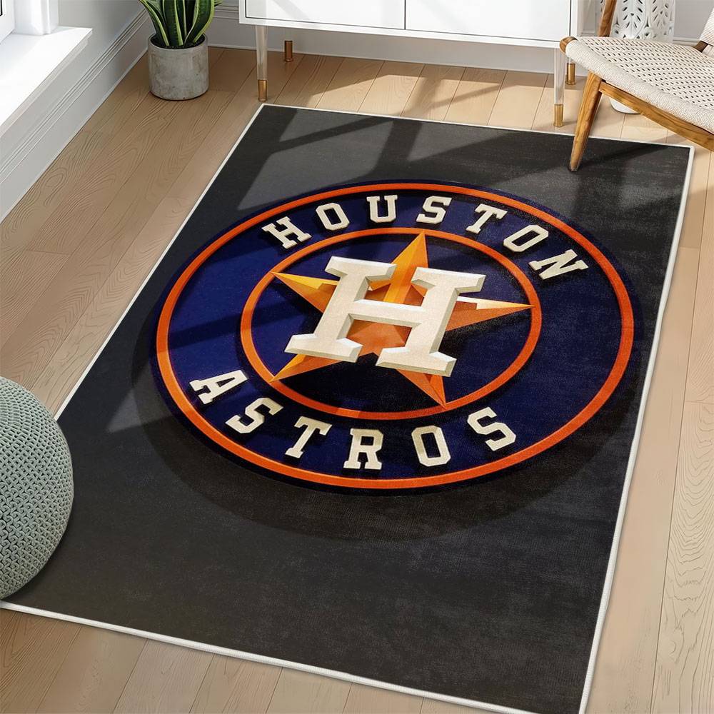 MLB Houston Astros Area Rug Non-Slip Baseball Carpet Home Decor Gift Idea For Fans HA233
