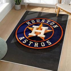 MLB Houston Astros Area Rug Non-Slip Baseball Carpet Home Decor Gift Idea For Fans HA233