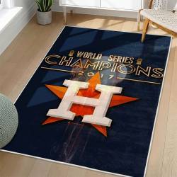 MLB Houston Astros Area Rug Non-Slip Baseball Carpet Home Decor Gift Idea For Fans HA236