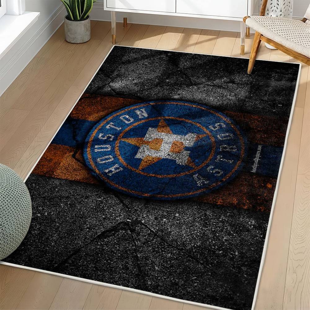 MLB Houston Astros Area Rug Non-Slip Baseball Carpet Home Decor Gift Idea For Fans HA239
