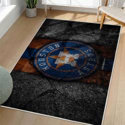 MLB Houston Astros Area Rug Non-Slip Baseball Carpet Home Decor Gift Idea For Fans HA239
