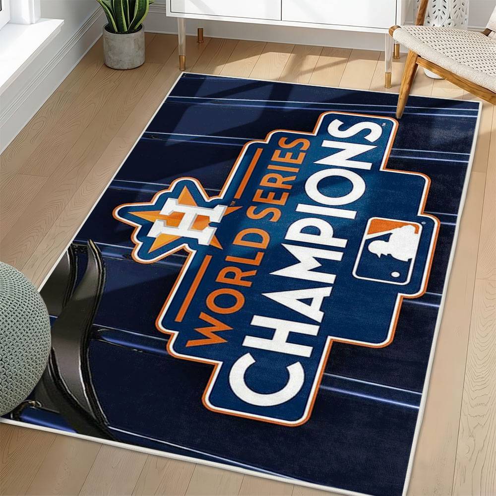 MLB Houston Astros Area Rug Non-Slip Baseball Carpet Home Decor Gift Idea For Fans HA243