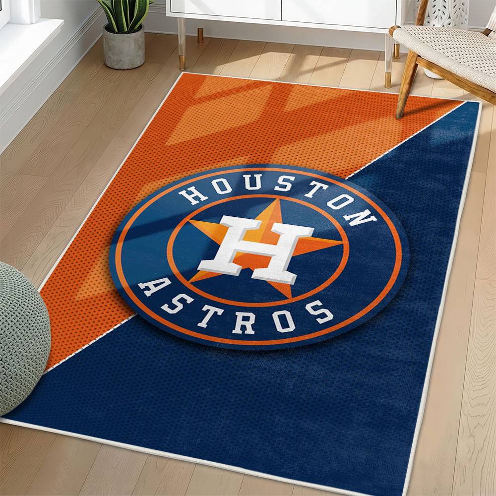 MLB Houston Astros Area Rug Non-Slip Baseball Carpet Home Decor Gift Idea For Fans HA244