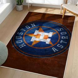 MLB Houston Astros Area Rug Non-Slip Baseball Carpet Home Decor Gift Idea For Fans HA246