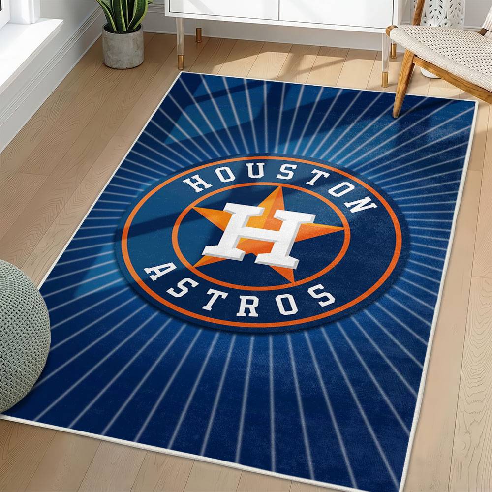 MLB Houston Astros Area Rug Non-Slip Baseball Carpet Home Decor Gift Idea For Fans HA248