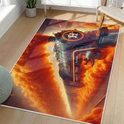 MLB Houston Astros Area Rug Non-Slip Baseball Carpet Home Decor Gift Idea For Fans HA25